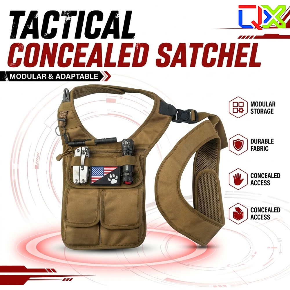 Edc Carry For Men - Тактическая скрытая сумка-сатчел QX для ношения