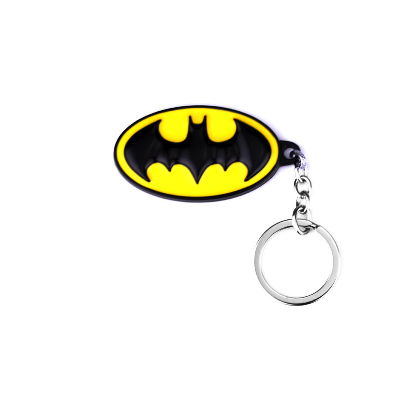 Carabiner Keychain - Креативный черно-желтый овальный металлический брелок с
